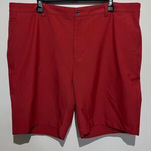 Dunning Men's Red Performance 9" Inseam Stretch Golf Chino Shorts Size 40